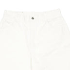 LEE Womens White Casual Shorts UK 16 W31 Cotton Blend Classic Fit
