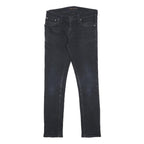 NUDIE JEANS Mens Slim Skinny Denim Dark W30 L30 Cotton Blend Zip Pockets