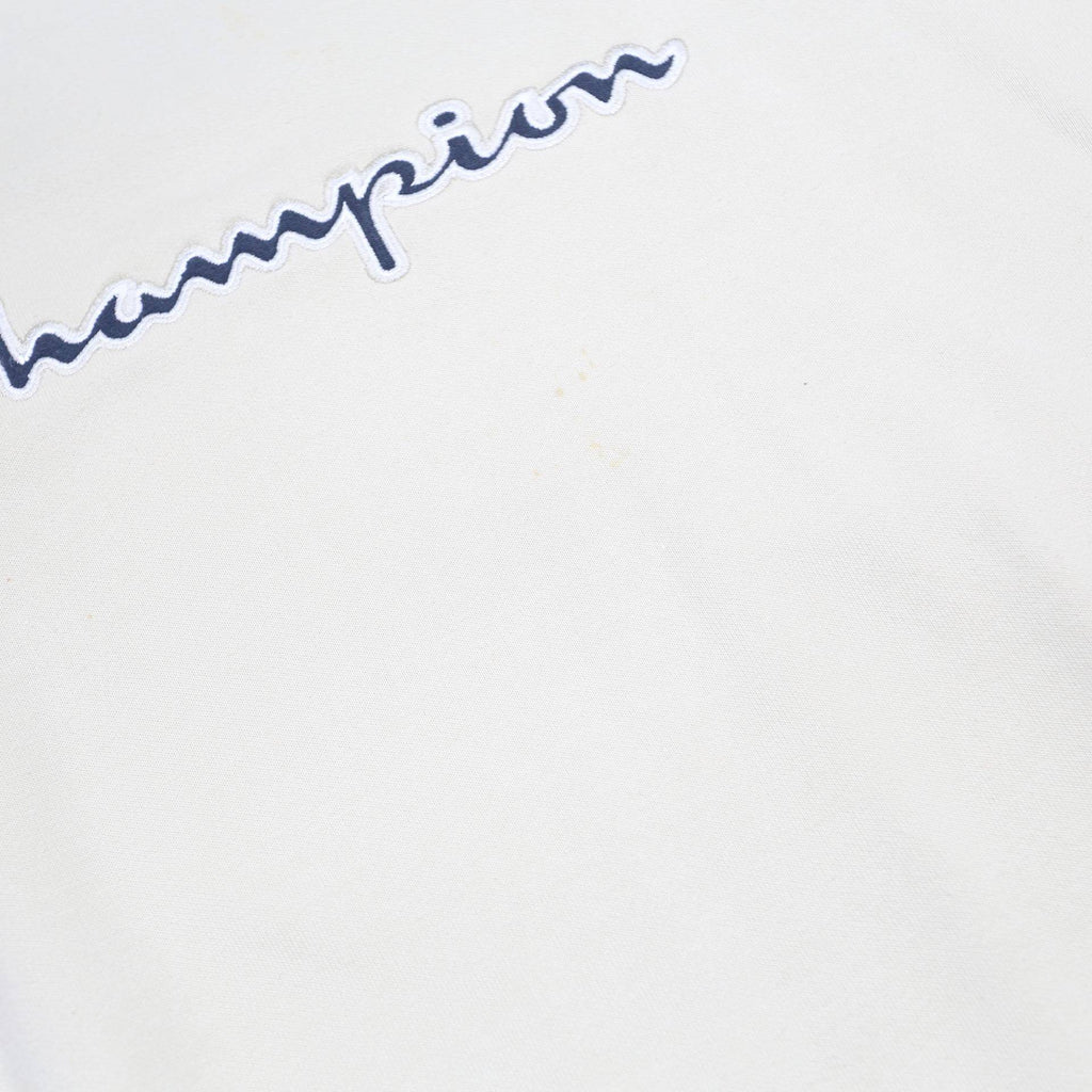 CHAMPION Mens Cream XL Crew Neck Cotton Blend Sweatshirt Pullover