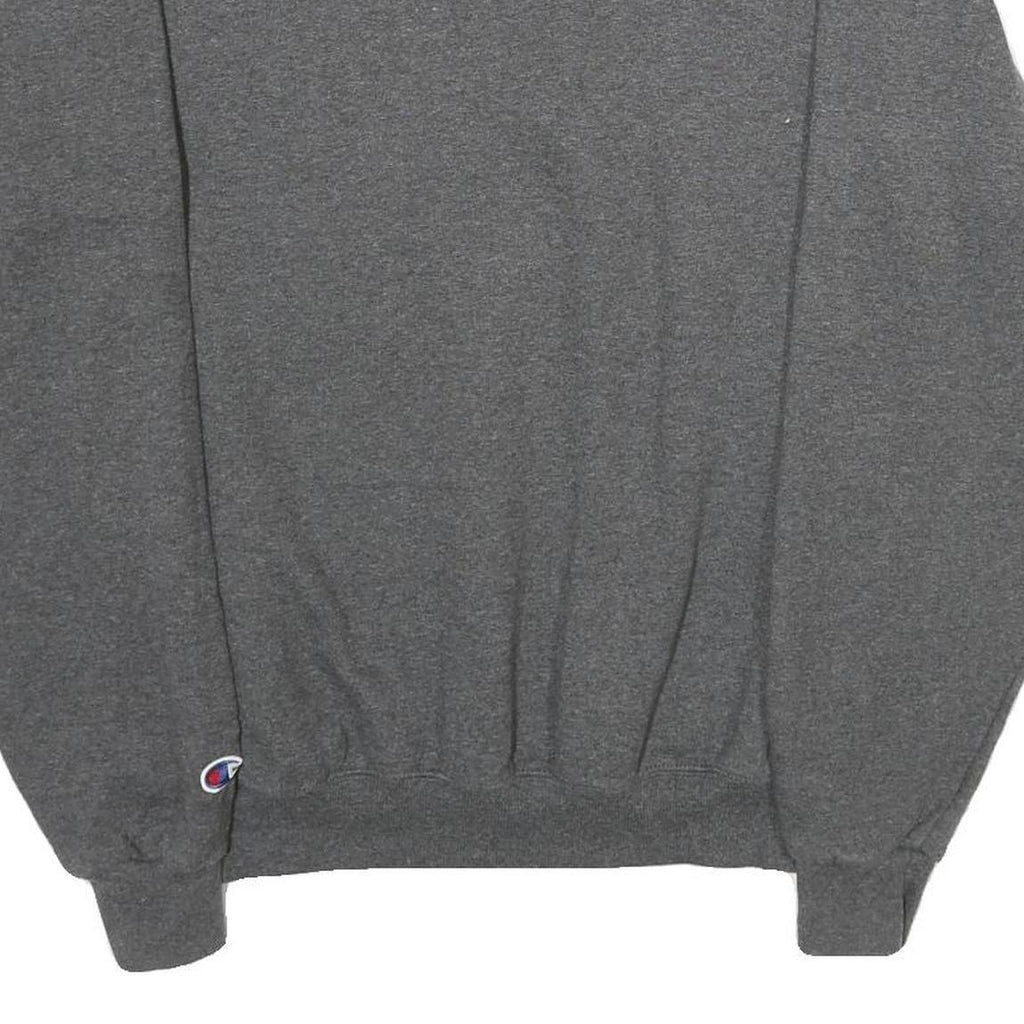 CHAMPION Mens Grey UMHB Football Crew Neck S Cotton Blend Sweatshirt Casual