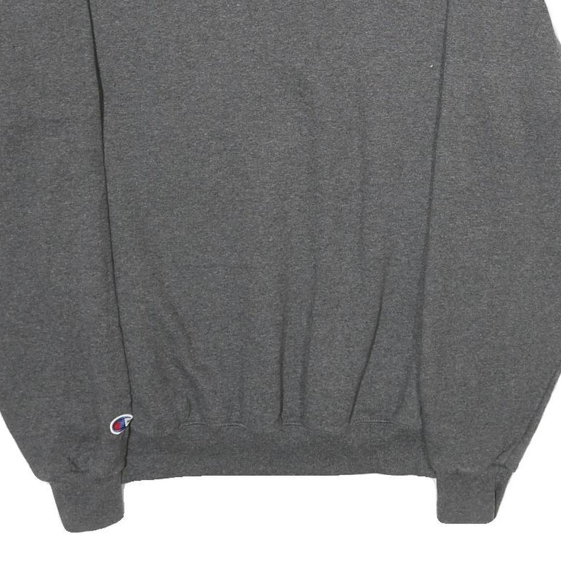 CHAMPION Mens Grey UMHB Football Crew Neck S Cotton Blend Sweatshirt Casual