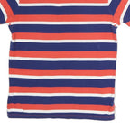 POLO RALPH LAUREN Mens Blue & Red Striped Short Sleeve Polo Shirt M Casual