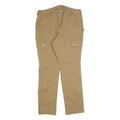 DULUTH Womens Cotton Blend Beige Slim Cargo Trousers W34 L32 Utility Style