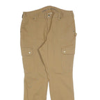 DULUTH Womens Cotton Blend Beige Slim Cargo Trousers W34 L32 Utility Style