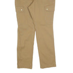 DULUTH Womens Cotton Blend Beige Slim Cargo Trousers W34 L32 Utility Style