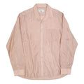 SMILA Mens Pink Shirt L Plain Button Long Sleeve Casual Elegant