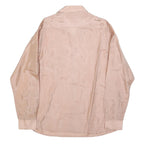 SMILA Mens Pink Shirt L Plain Button Long Sleeve Casual Elegant