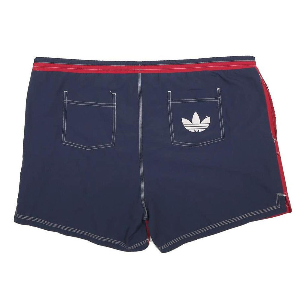 ADIDAS Mens Shorts Red & Navy Casual Polyester XL W42 Sports Logo