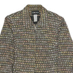 SAG HARBOUR Womens Black & Multicolour Check Blazer Jacket UK 16 Polyester Blend