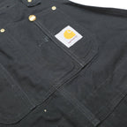 CARHARTT Mens Black Cotton Dungarees Regular Fit Workwear XL W38 L32 Durable