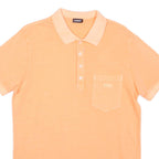 DIESEL Mens Polo Shirt Orange L