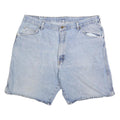 WRANGLER Mens Light Blue Denim Casual Shorts XL W38 Cotton Blend Comfortable Fit