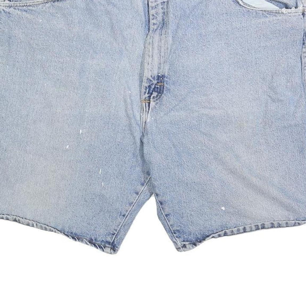 WRANGLER Mens Light Blue Denim Casual Shorts XL W38 Cotton Blend Comfortable Fit