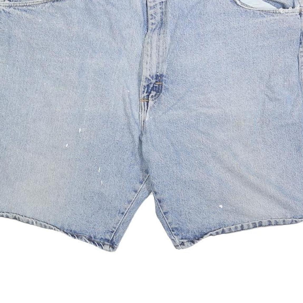 WRANGLER Mens Light Blue Denim Casual Shorts XL W38 Cotton Blend Comfortable Fit