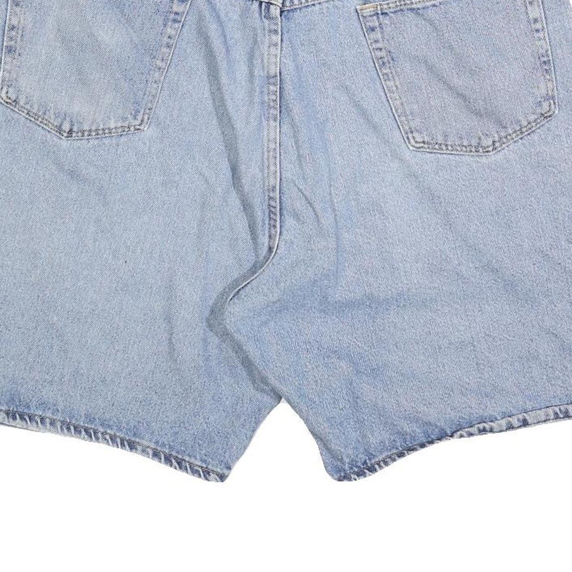 WRANGLER Mens Light Blue Denim Casual Shorts XL W38 Cotton Blend Comfortable Fit