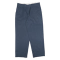 DICKIES Mens Cotton Blend Navy Relaxed Straight Trousers W36 L30 Workwear