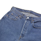 LEVI'S 518 Mens Jeans Blue Relaxed Straight Denim Medium W33 L30 Comfortable