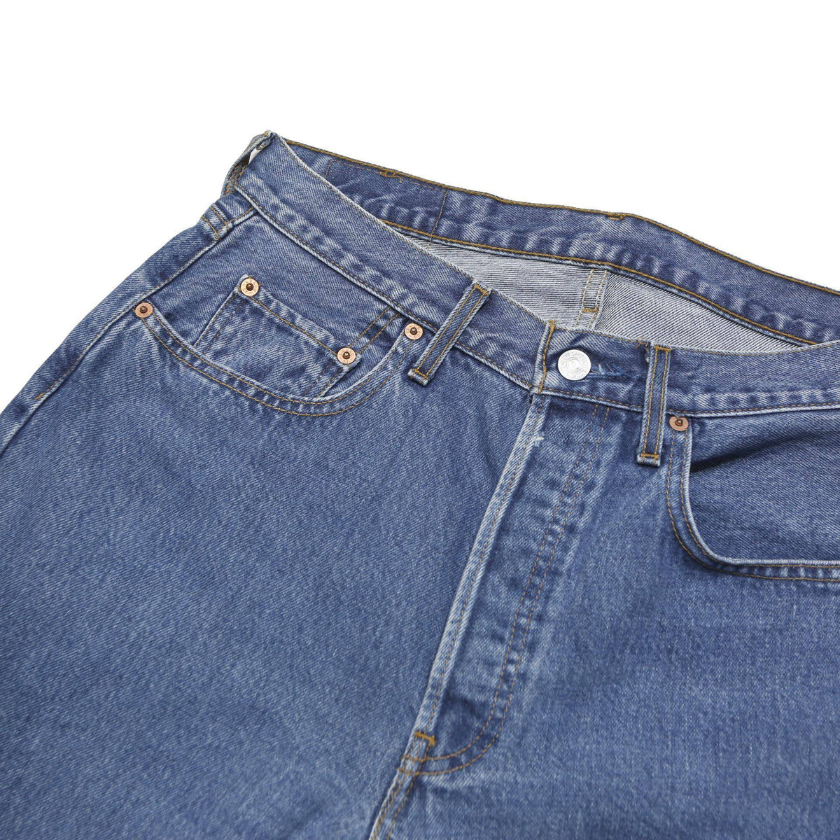 LEVI'S 518 Mens Jeans Blue Relaxed Straight Denim Medium W33 L30 Comfortable