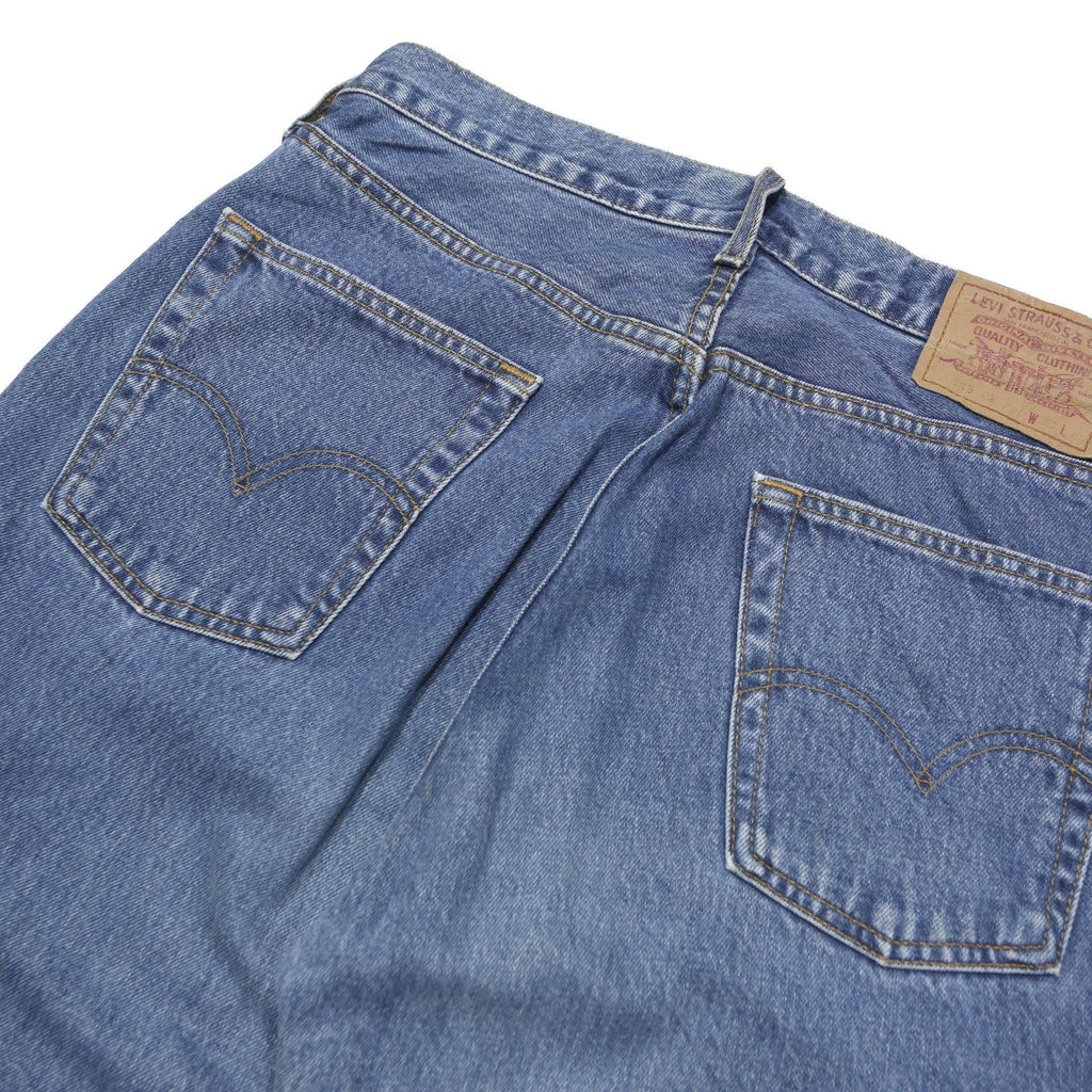 LEVI'S 518 Mens Jeans Blue Relaxed Straight Denim Medium W33 L30 Comfortable