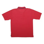 UMBRO Mens Red Polo Shirt L Cotton Blend Short Sleeve Basic Sportswear
