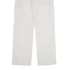 WE Mens Regular Fit Beige Cotton Trousers Cargo W32 L32 Zip Closure Casual