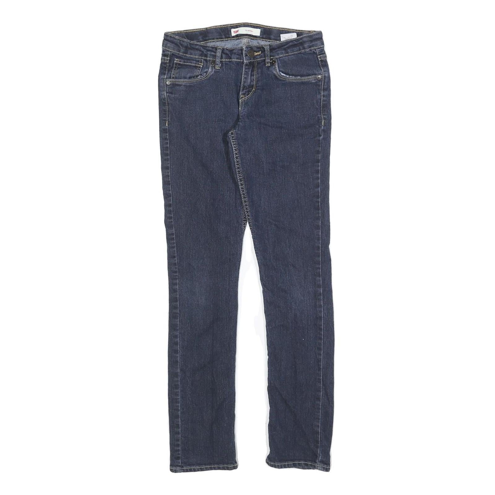 LEVI'S 711 Womens Slim Blue Denim Medium Wash Jeans W26 L28 Classic Cotton Blend