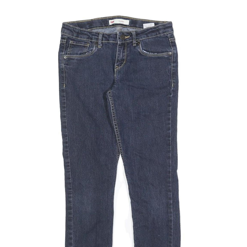 LEVI'S 711 Womens Slim Blue Denim Medium Wash Jeans W26 L28 Classic Cotton Blend