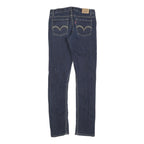 LEVI'S 711 Womens Slim Blue Denim Medium Wash Jeans W26 L28 Classic Cotton Blend
