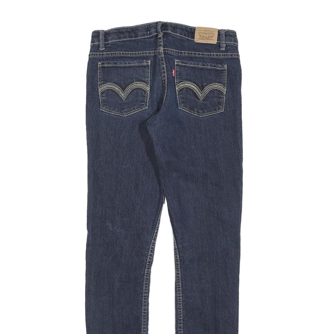 LEVI'S 711 Womens Slim Blue Denim Medium Wash Jeans W26 L28 Classic Cotton Blend