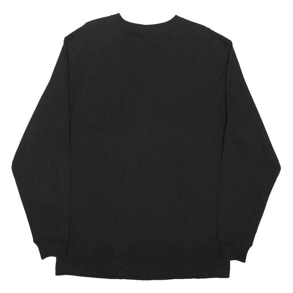 CARHARTT Mens Black Long Sleeve Crew Neck T-Shirt M Pocket Cotton Blend