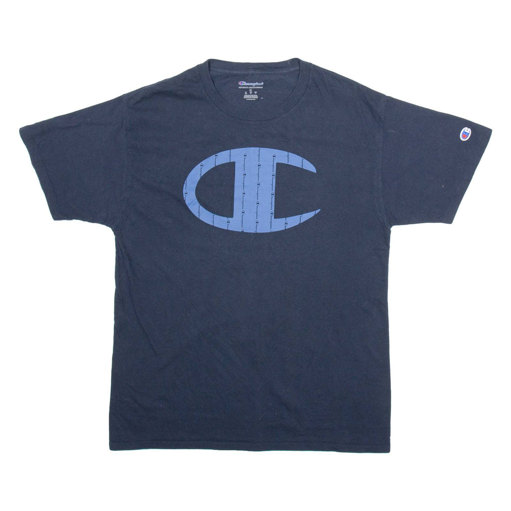 CHAMPION Mens T-Shirt Blue M
