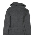 O'NEILL Womens Grey Wool Blend Button Jacket XL Tweed Classic Coat Stylish