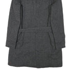 O'NEILL Womens Grey Wool Blend Button Jacket XL Tweed Classic Coat Stylish