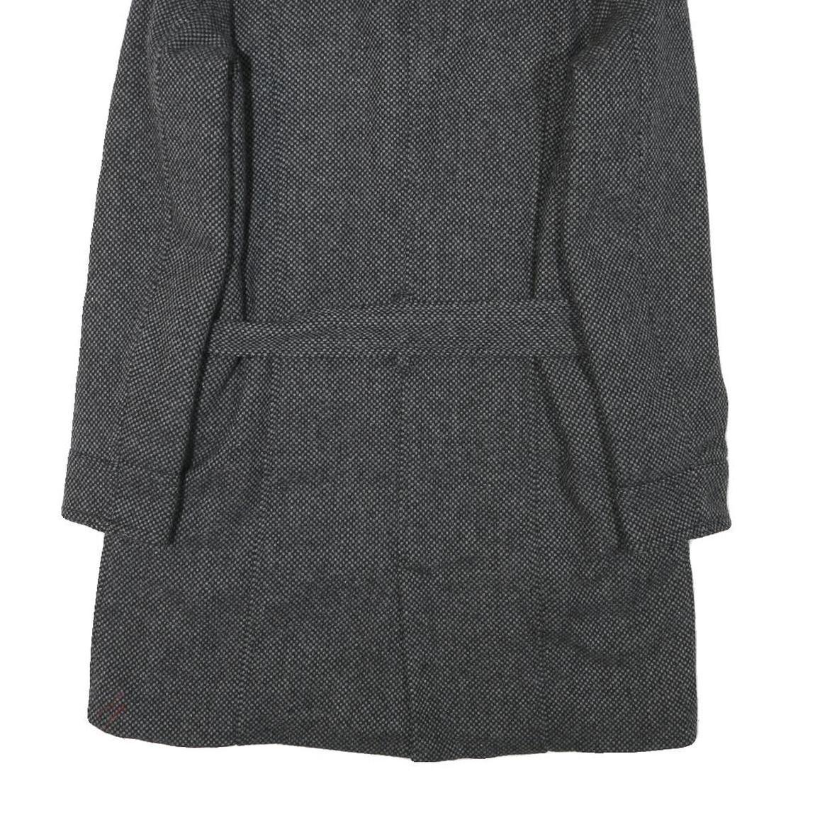 O'NEILL Womens Grey Wool Blend Button Jacket XL Tweed Classic Coat Stylish