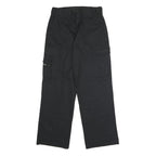 DICKIES Mens Polyester Blend Black Regular Cargo Trousers W30 L31 Workwear Zip