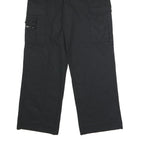 DICKIES Mens Polyester Blend Black Regular Cargo Trousers W30 L31 Workwear Zip