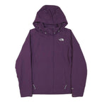 THE NORTH FACE Womens Purple Outdoor Jacket S Polyester Blend Zip Hooded