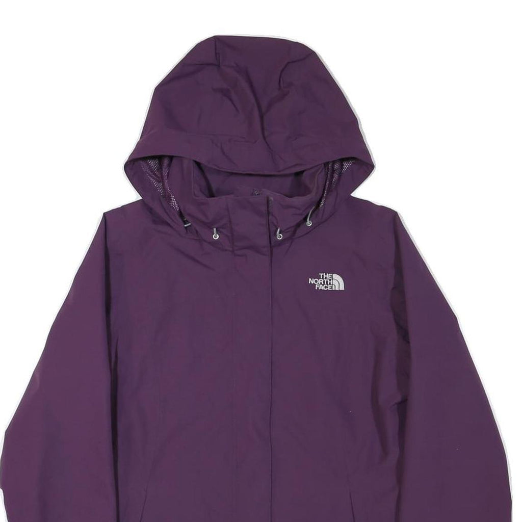 THE NORTH FACE Womens Purple Outdoor Jacket S Polyester Blend Zip Hooded