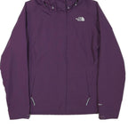 THE NORTH FACE Womens Purple Outdoor Jacket S Polyester Blend Zip Hooded