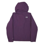 THE NORTH FACE Womens Purple Outdoor Jacket S Polyester Blend Zip Hooded