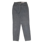 LEVI'S Womens Jeans Grey Regular Straight Denim W26 L30 Classic Cotton Button