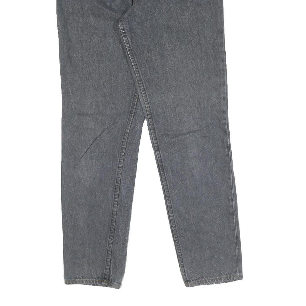 LEVI'S Womens Jeans Grey Regular Straight Denim W26 L30 Classic Cotton Button