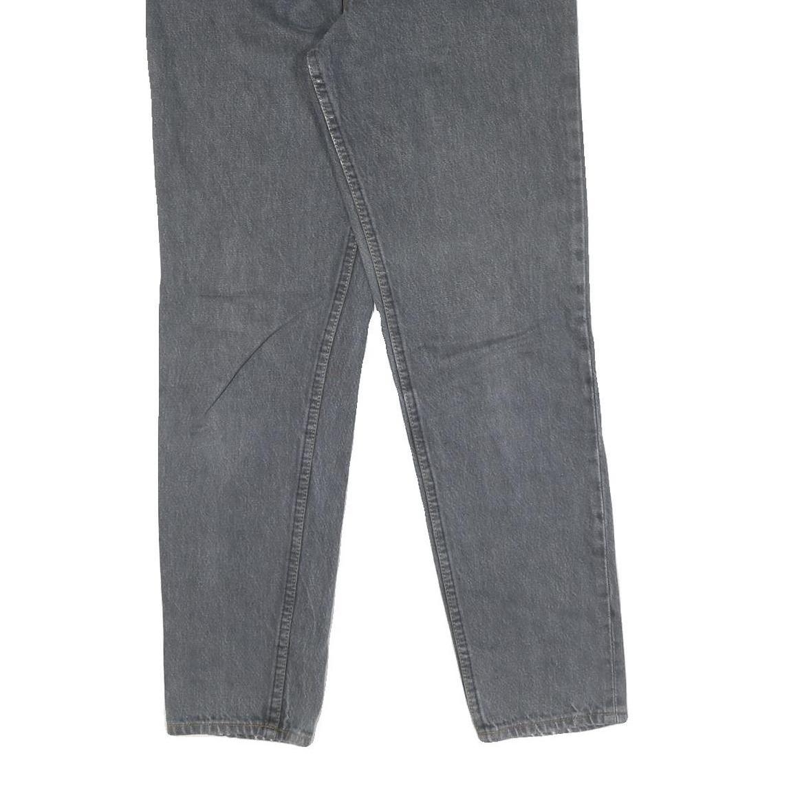 LEVI'S Womens Jeans Grey Regular Straight Denim W26 L30 Classic Cotton Button