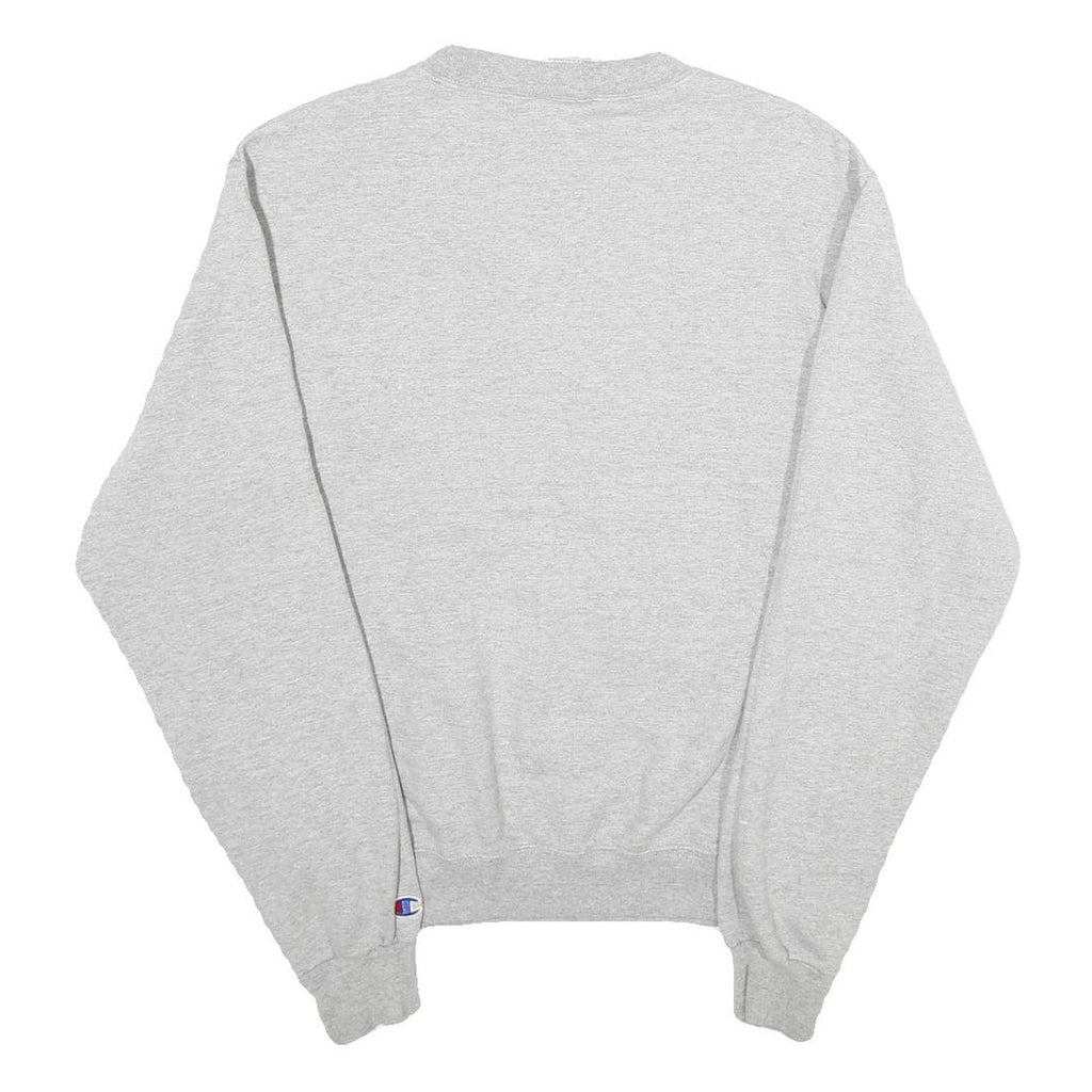 CHAMPION Mens Grey Mount Mary University Crew Neck S Cotton Blend Sweatshirt