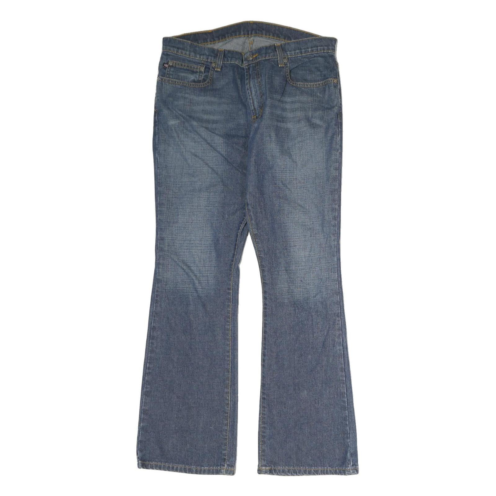 RALPH LAUREN POLO JEANS COMPANY Mens Jeans Blue Regular Flared Denim Medium W34