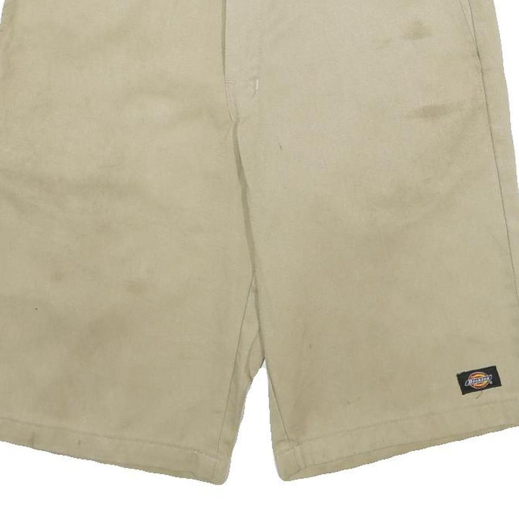 DICKIES Mens Shorts Beige Casual Relaxed Fit M W32 Workwear Utility Cotton Blend