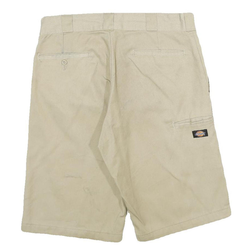 DICKIES Mens Shorts Beige Casual Relaxed Fit M W32 Workwear Utility Cotton Blend