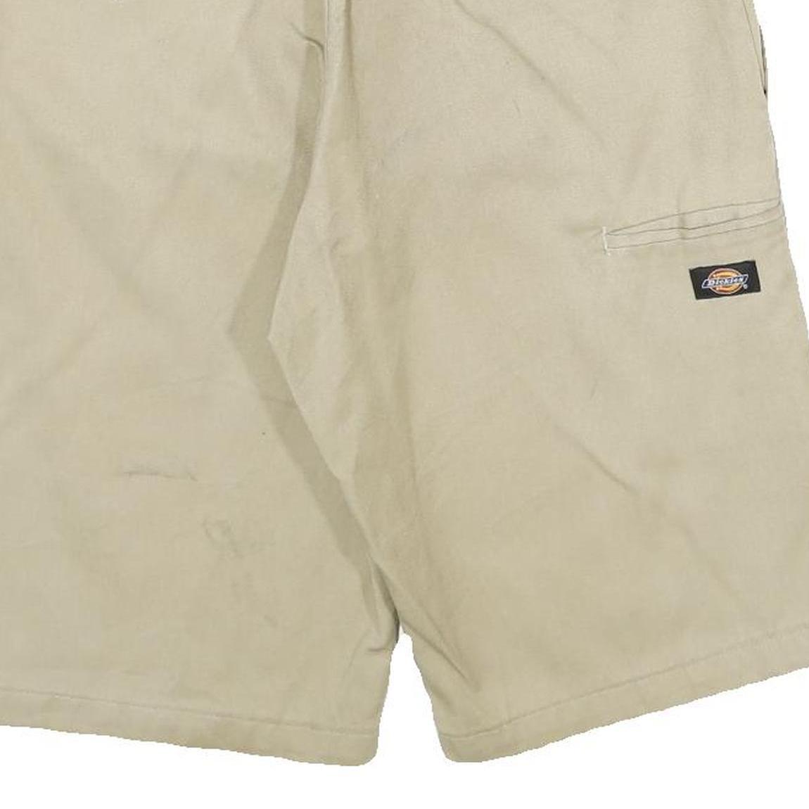 DICKIES Mens Shorts Beige Casual Relaxed Fit M W32 Workwear Utility Cotton Blend