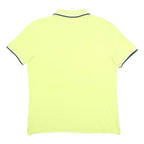 DIADORA Mens Yellow Short Sleeve Plain L Polo Shirt Sport Casual