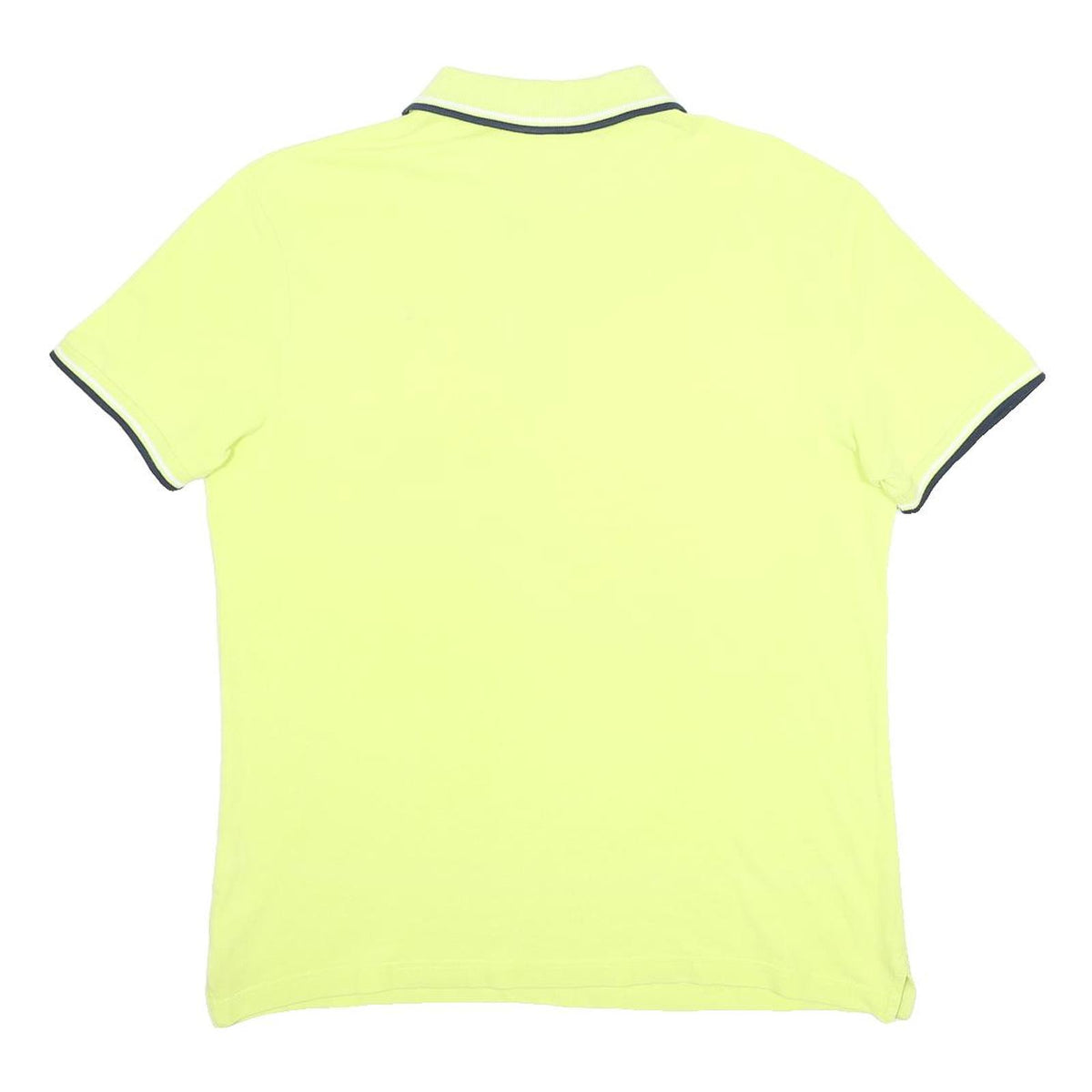 DIADORA Mens Yellow Short Sleeve Plain L Polo Shirt Sport Casual